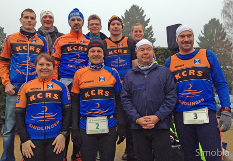 Die Triathleten des Kanuclubs Kapitän Romer beteiligten sich im Januar am Mörfelder Staffelmarathon. Foto: privat